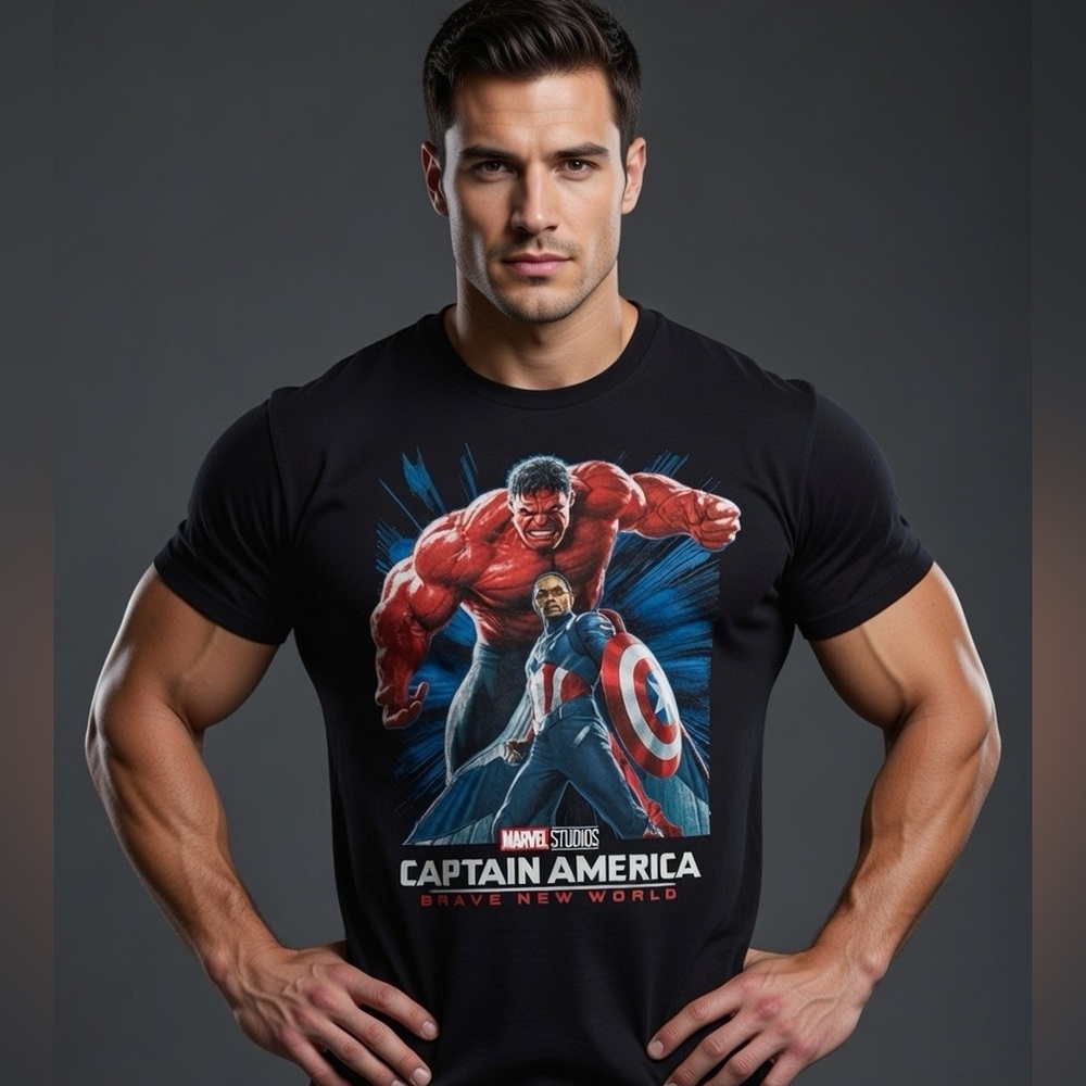 Captain America Brave New World Graphic Tee Shirt